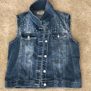 Route 66 - Denim Vest, Size XL/14-16, Color Blue
